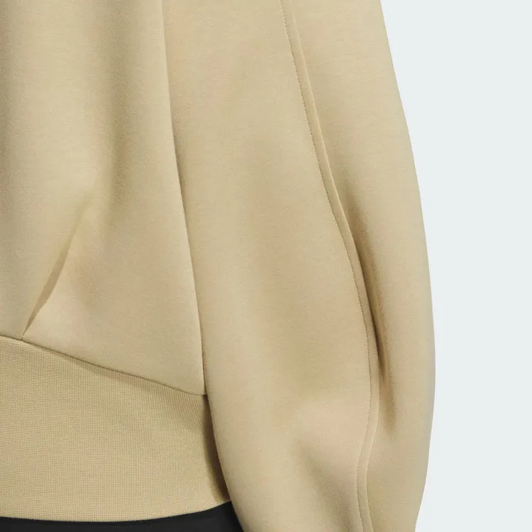 Adidas Spacer Full Zip Hoodie Jackets & Coats Women's Light Khaki-4