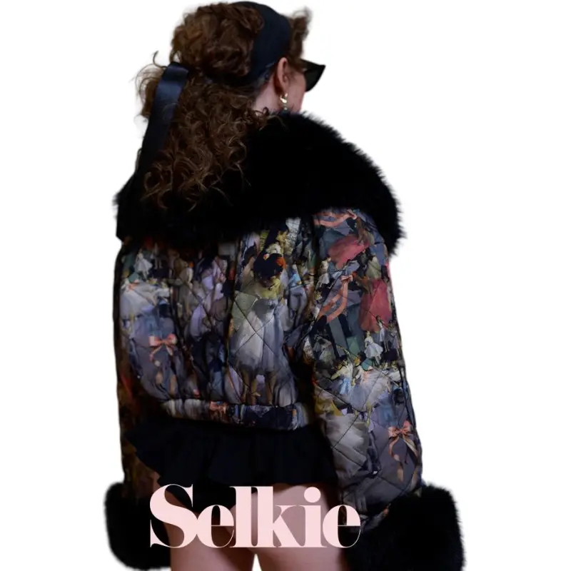 Selkie Collection Jackets & Coats Women's Degas Dance Class Oil Painting Print-2