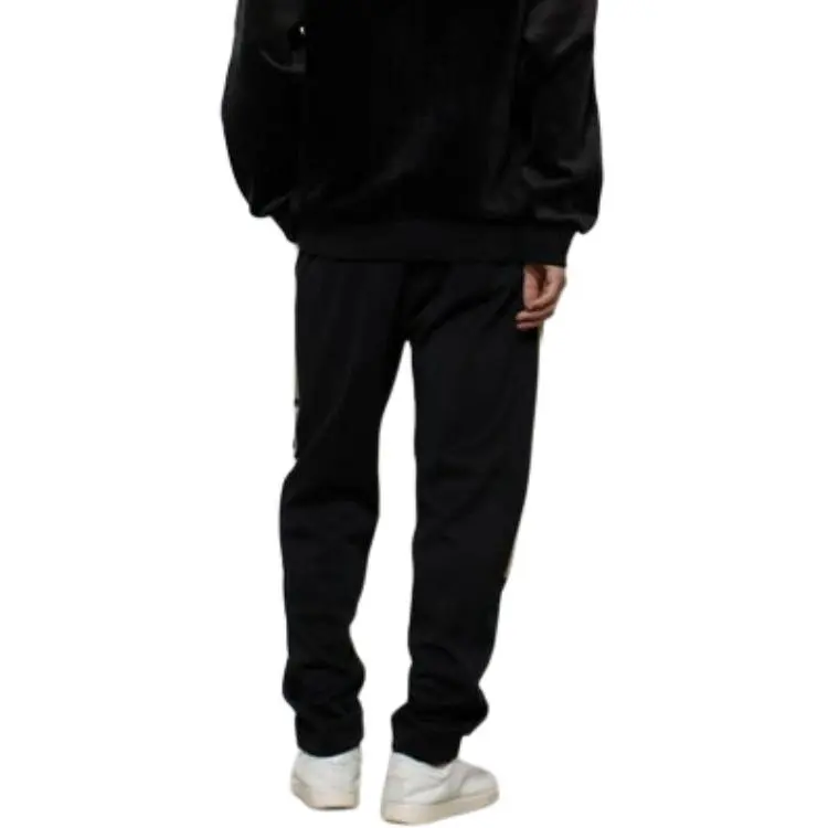 Adidas Knitted Sweatpants Men's Black Gold-3