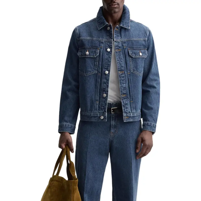 ZARA Denim Jacket Men's Medium Blue-2