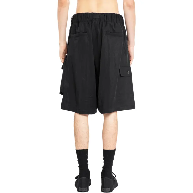 Adidas Y 3 Washed Twill Shorts-1