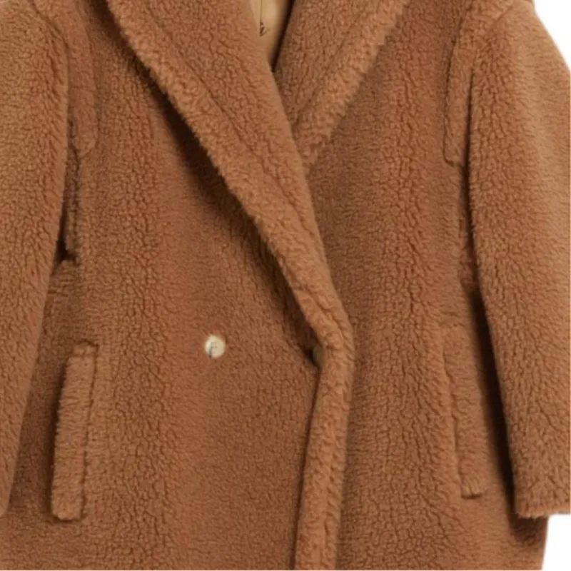 MaxMara Teddy Collection Teddy Bear Icon Coat Women's Brown-4
