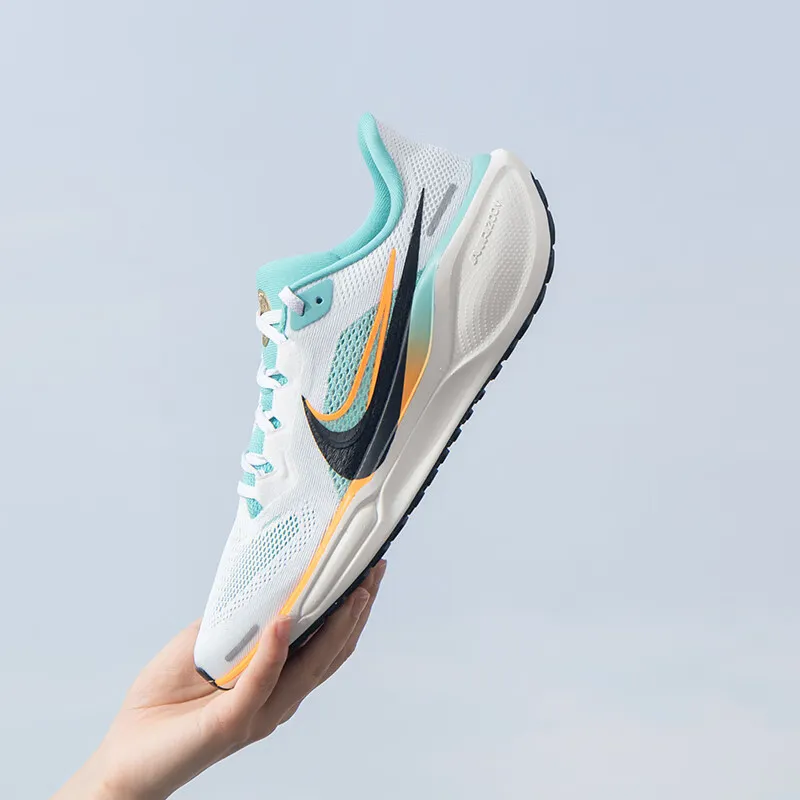 Nike Pegasus 41 Low Top Running Shoes White Blue Black Unisex-6