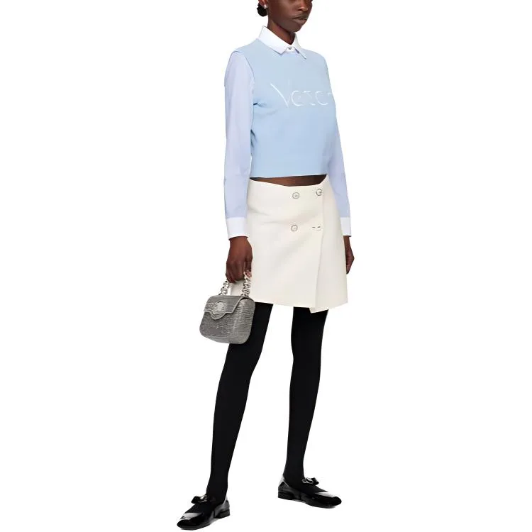 VERSACE Casual Short Skirts Women's White-1
