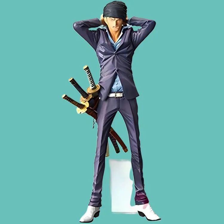 BANPRESTO Roronoa Zoro Glass Factory King Of Artists One Piece, Roronoa Zoro Purple Ver. Scale Figure Bonus Gifts-2