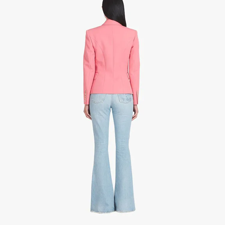 BALMAIN Business Suit Coat Women's Pink-5