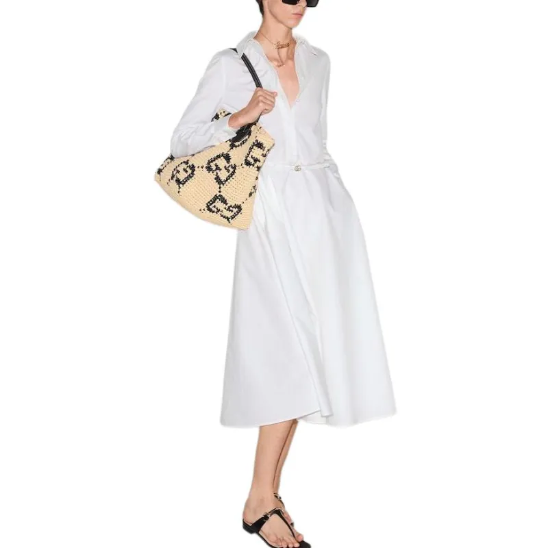 GUCCI SS25 Long Sleeved Dresses Women's White-4