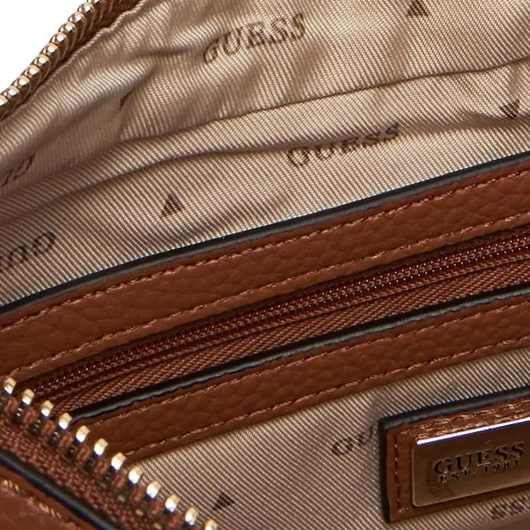 GUESS Print Crossbody Bag, Shoulder Bag Trumpets Women's Brown & Beige-3