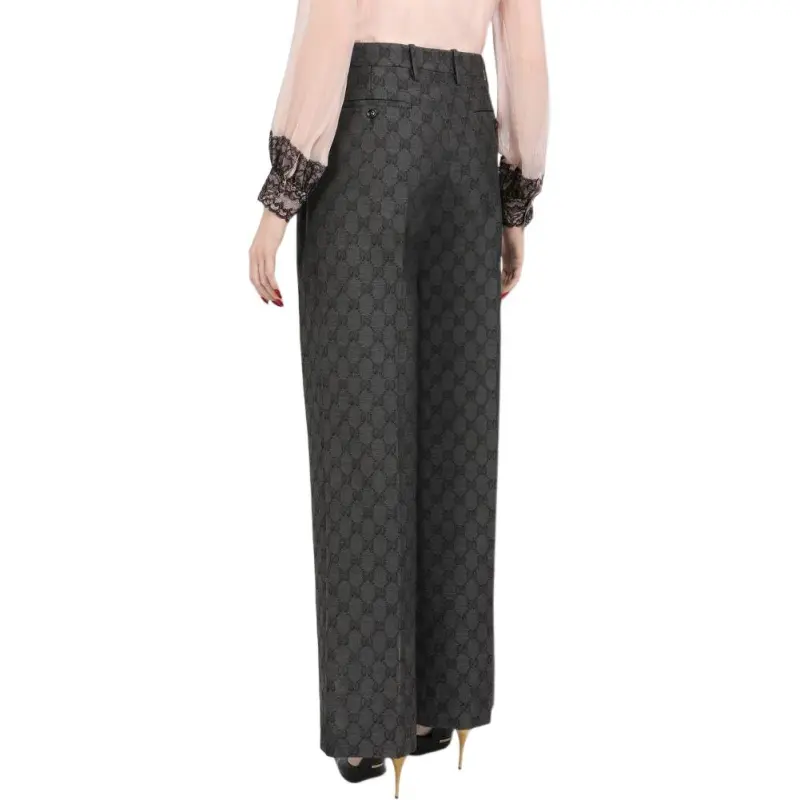 GUCCI Gg Logo print Trousers-2