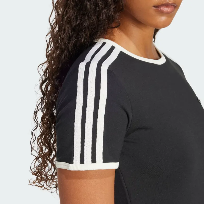 Adidas Women's Premium 3 Stripes Cali T Shirt Black-3
