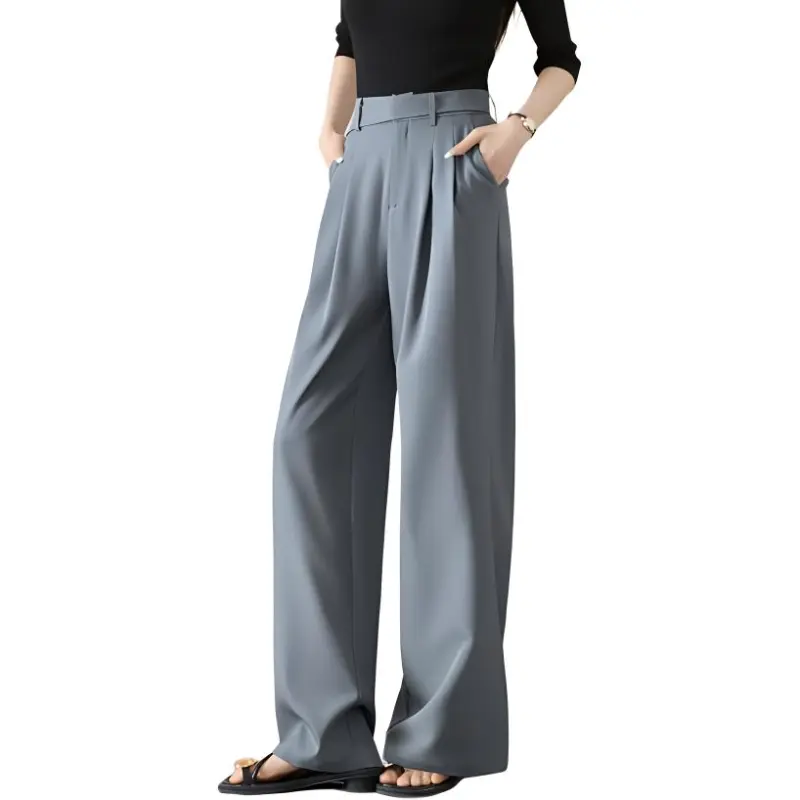Mo Han Yi Mei Suit Trouser Women's Dusty Blue-4