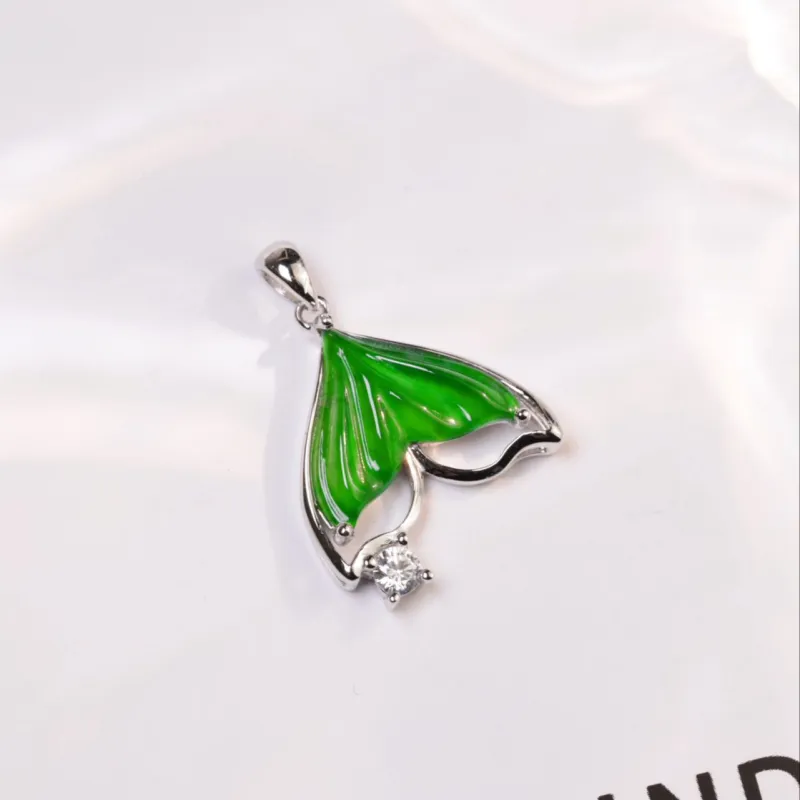 KALAIYIN Ice Glutinous Jadeite Necklaces Women's-5