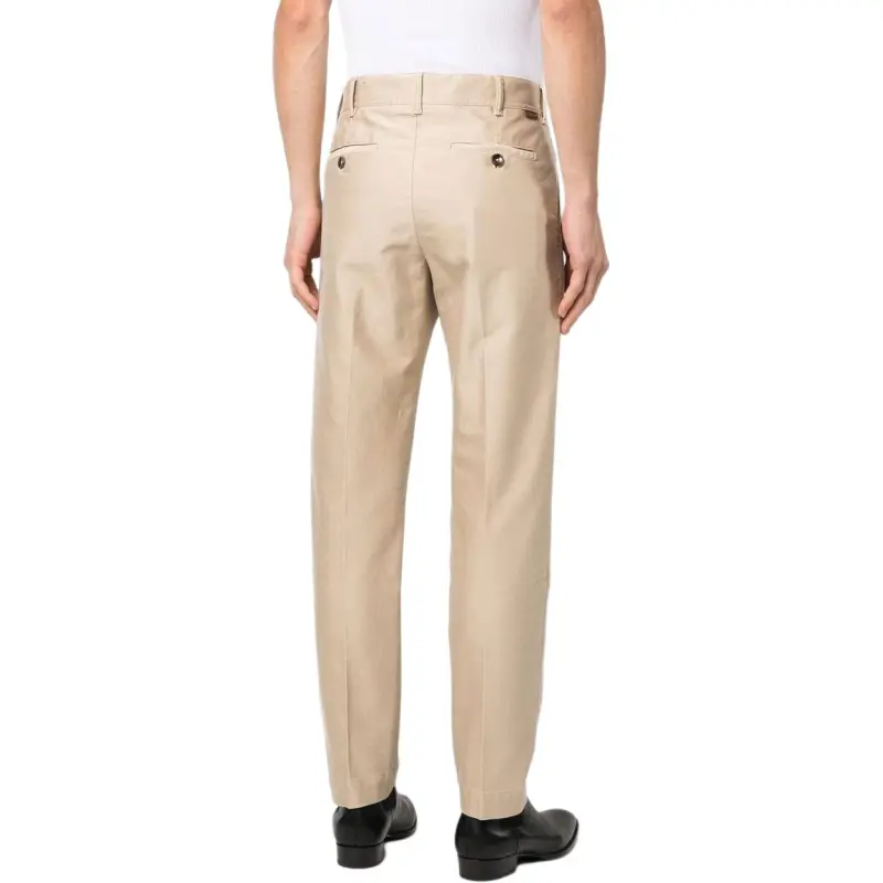 TOM FORD Logo Patch Straight Leg Tailored Trousers-3