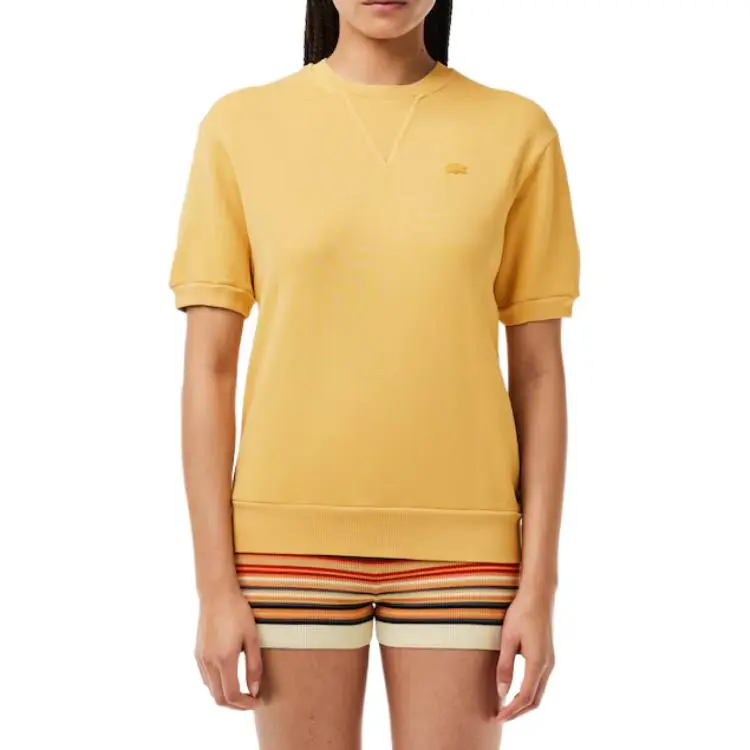LACOSTE T Shirts Women's Yellow-2