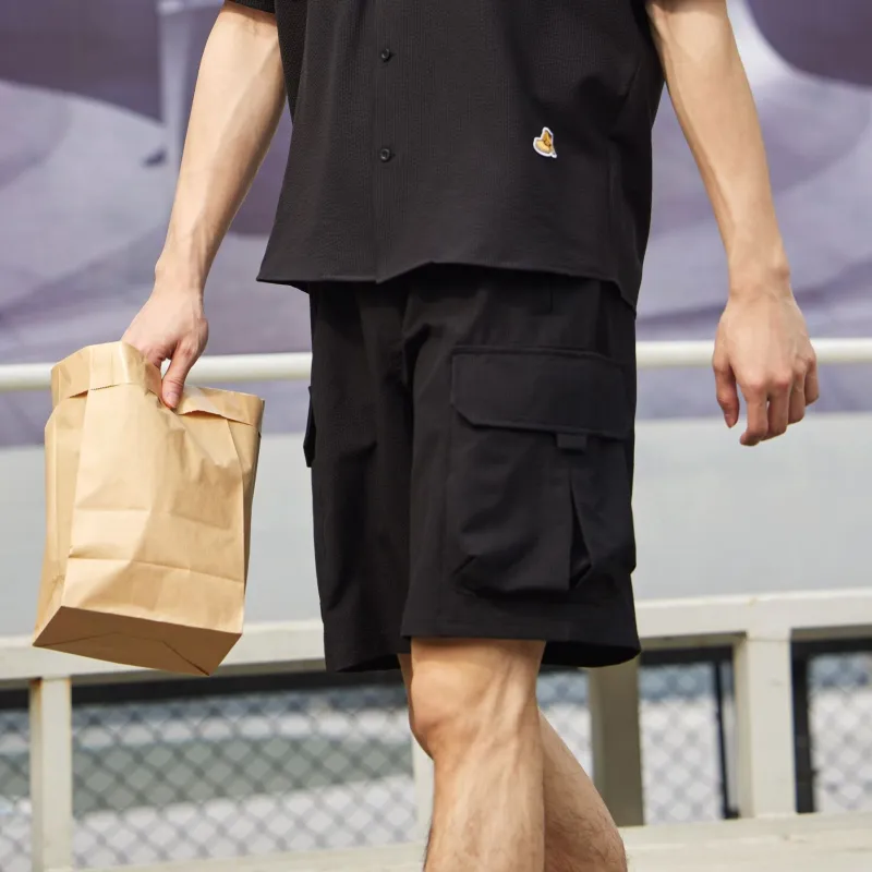 CAT Cargo Shorts Unisex Black-2
