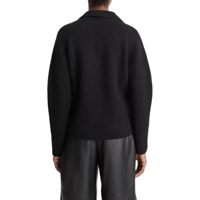VINCE Leather-trim Sweater-1