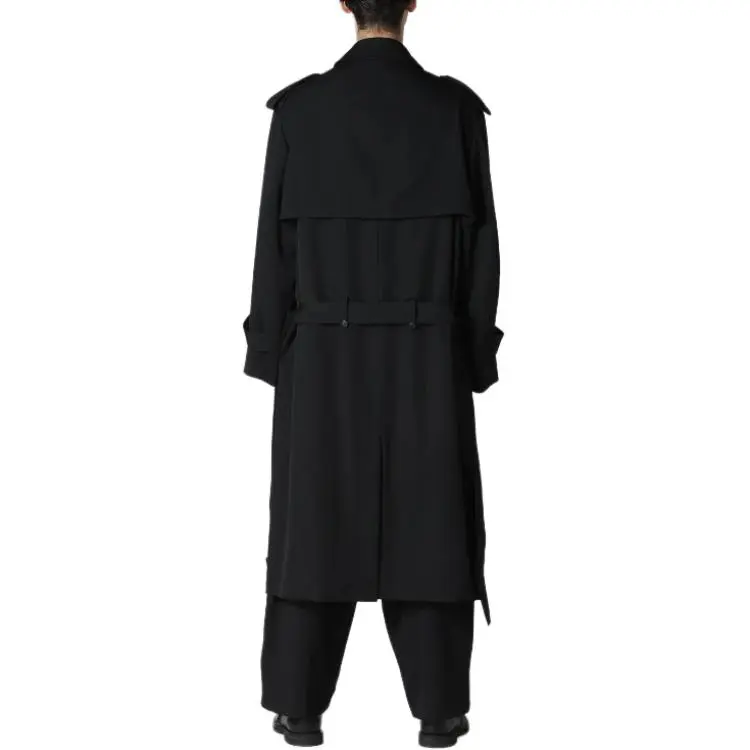Yohji Yamamoto Y's For Men FW24 Trench Coat Men's Black-6