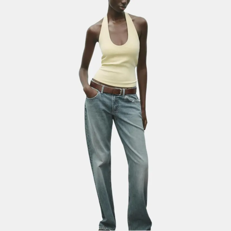 ZARA Camisoles Women's Yellow-4