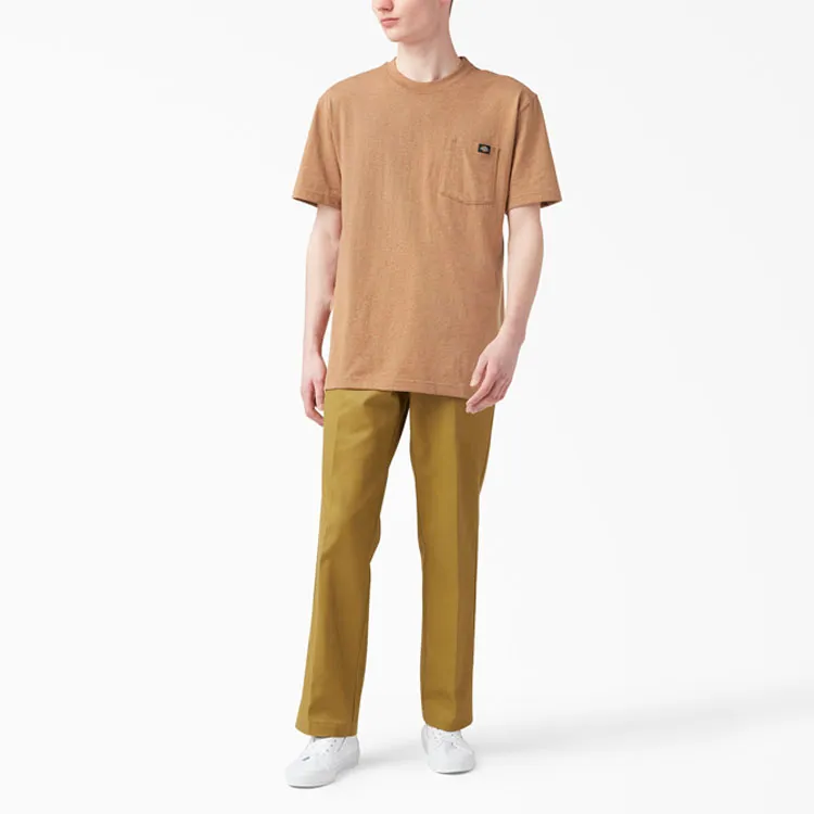 Dickies Heavyweight Heathered Short Sleeve Pocket T-Shirt T-Shirt Men's Brown-4