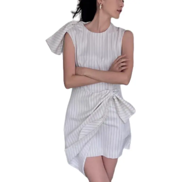 MSGM Sleeveless Dress Women's White-2
