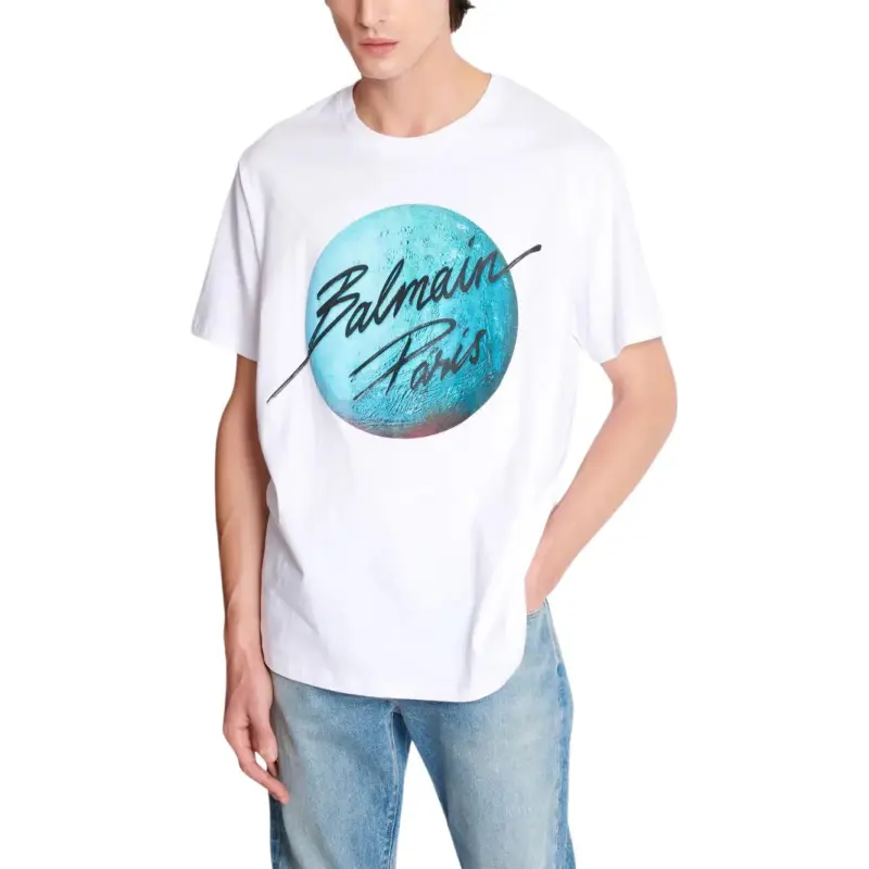 BALMAIN Paris & Planet T shirt-2