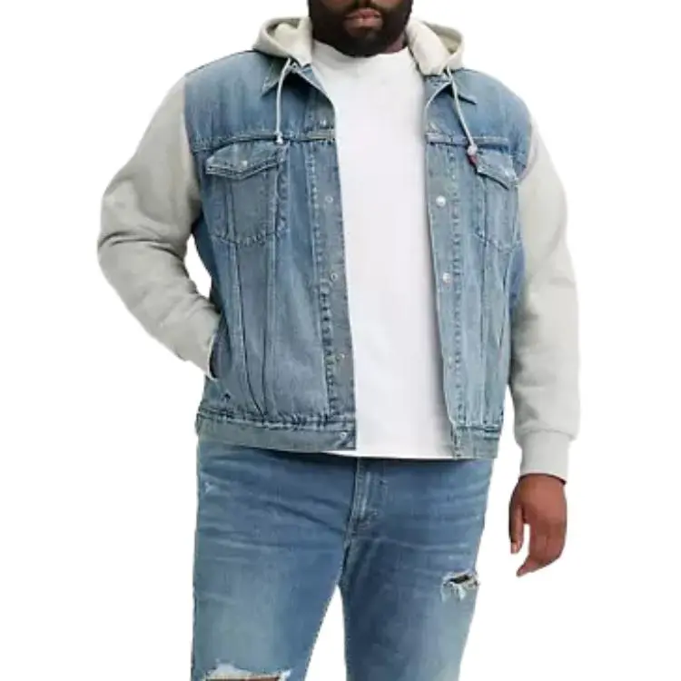 Levi’s Hybrid Hoodie Trucker Jacket Jackets Coats Men's Blue-2