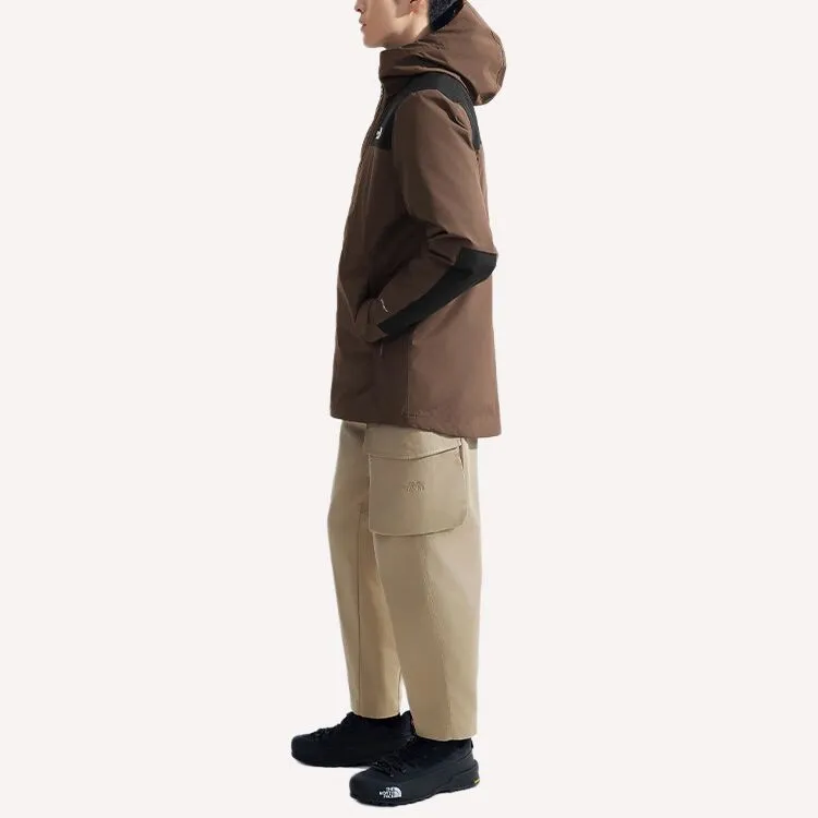 THE NORTH FACE City Outdoor Collection Windbreaker Jackets Men Brown Shopping Bag-3