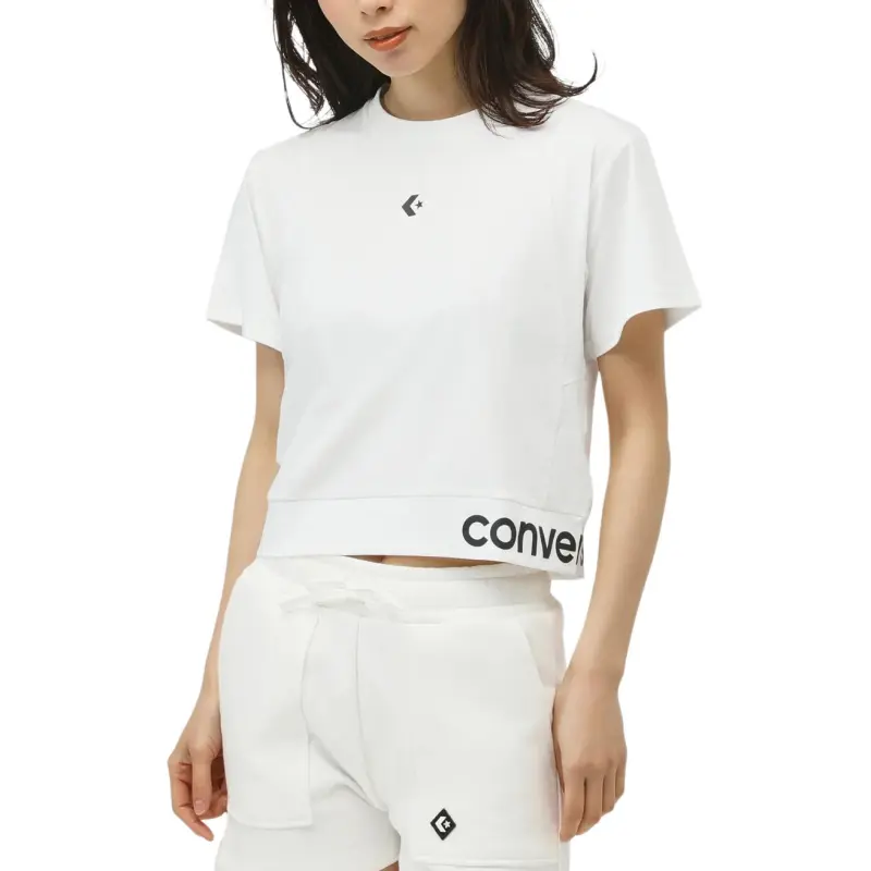 Converse CNTR LOGO DRY SS T Shirt Men's White-2