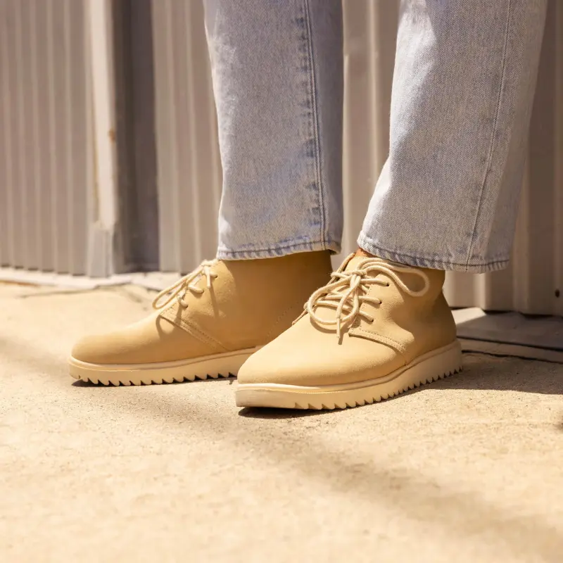 REEF Anti-Slip Wear-Resistant Mid-Top Casual Shoes Men Beige-7