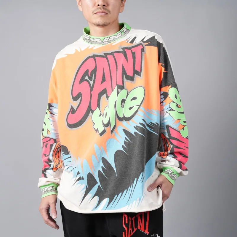 SAINT Mxxxxxx Graphic print Cotton T shirt-3