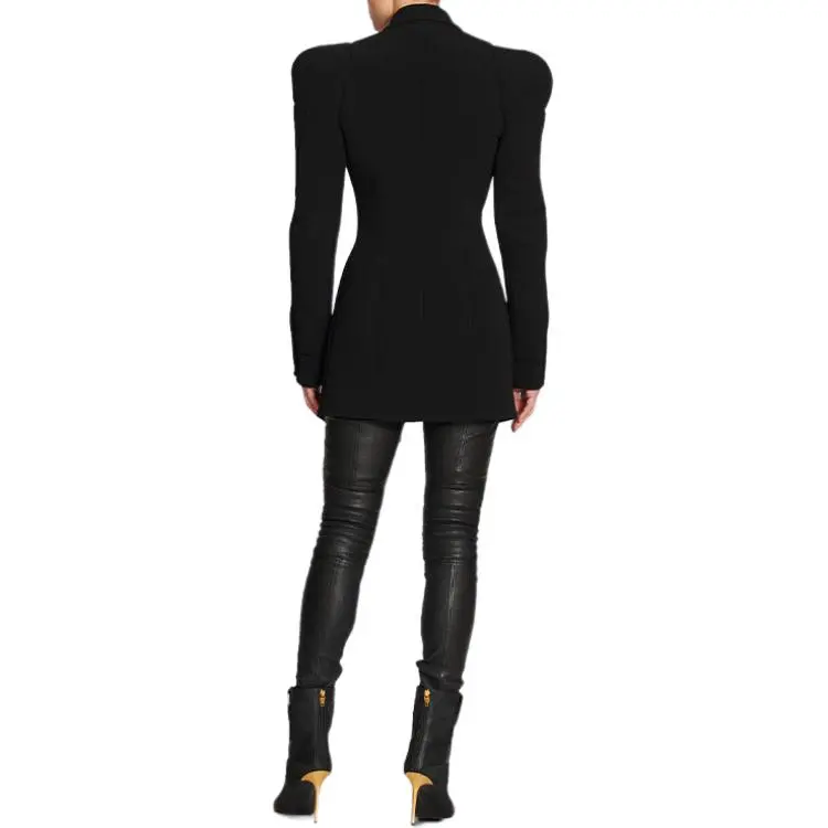BALMAIN Structured shoulder Wool Blazer-2