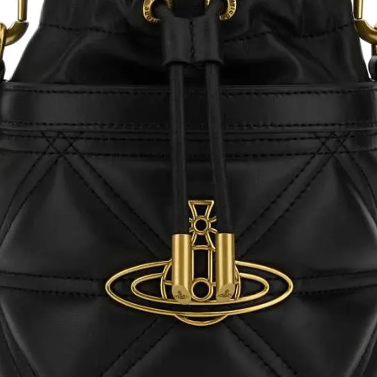 Vivienne Westwood Kitty Orb Plaque Small Bucket Bag-3