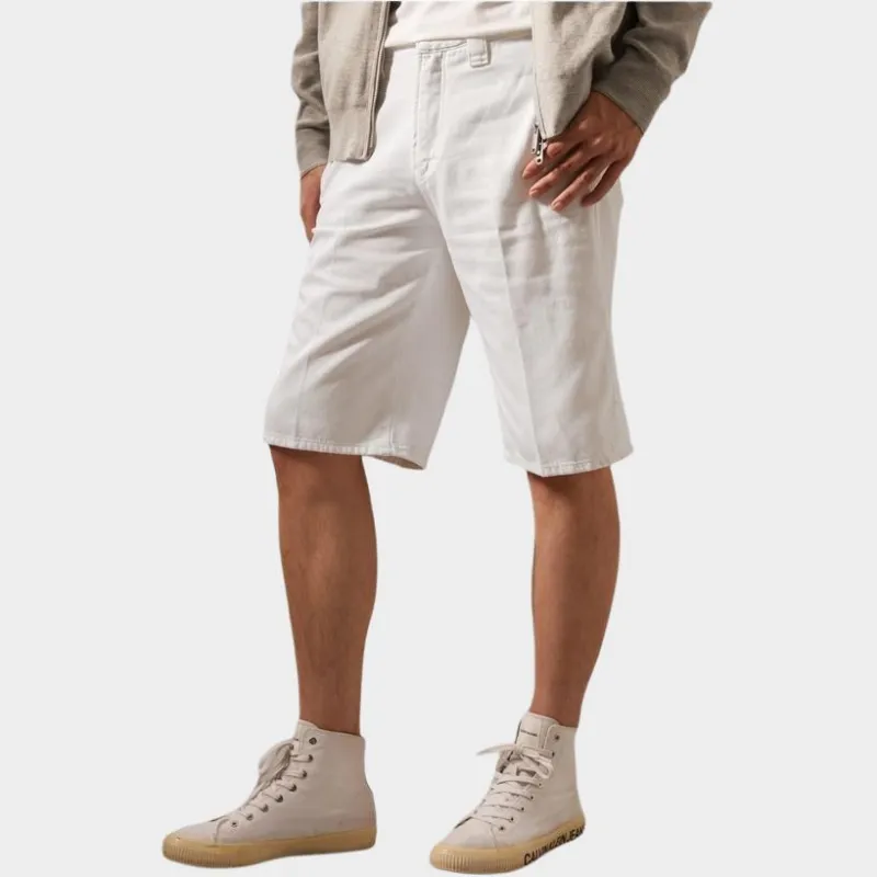 CALVIN KLEIN Denim Shorts Men's White Denim-4