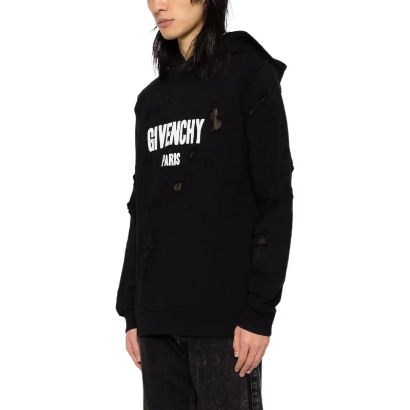 Givenchy Distressed Logo print Hoodies-3