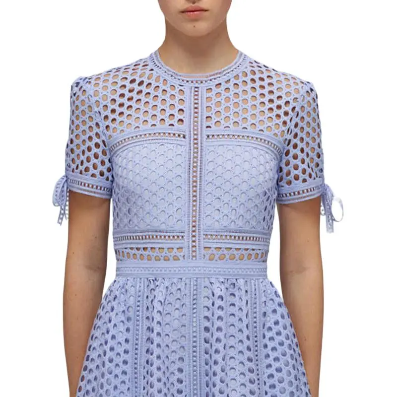 Self portrait Short Sleeved Dresses Women's Lilac-4