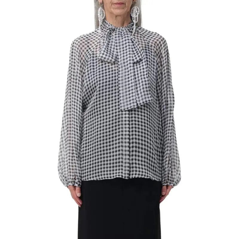 MaxMara Studio Pussy Bow Long Sleeved Blouse-2