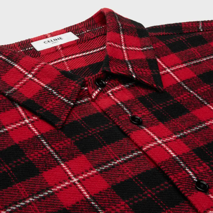 CELINE Shirts Unisex Red/Black-6