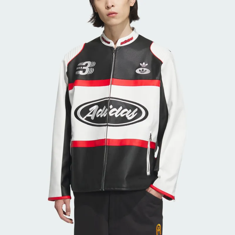 Adidas Originals V DAY SS25 RAC PLTR JKT M Jackets & Coats Men's White/Black-1