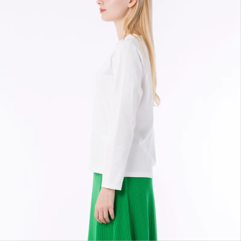 LACOSTE Regular T Shirt Women's White-4