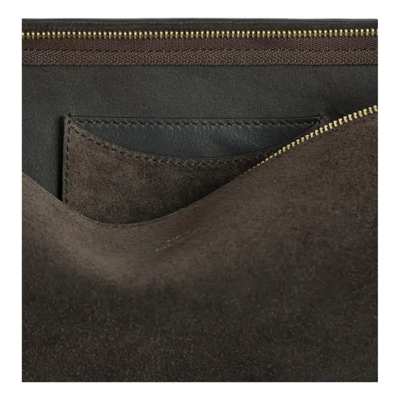TOTEME Suede Scooped Sling Shoulder Bag-2