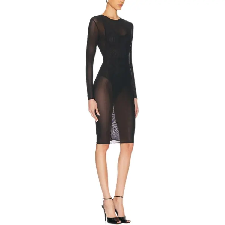 Alex Perry Long Sleeved Dress Women's Black-2