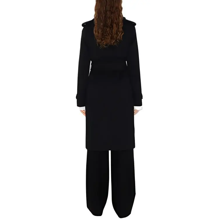 Burberry Trench Coat Women's Black-2