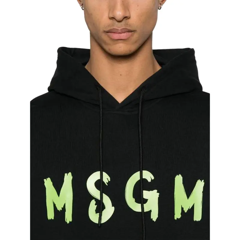 MSGM Logo print Hoodie-4