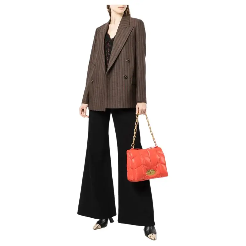 Mulberry Leather One Shoulder Handbag Women's Orange-4