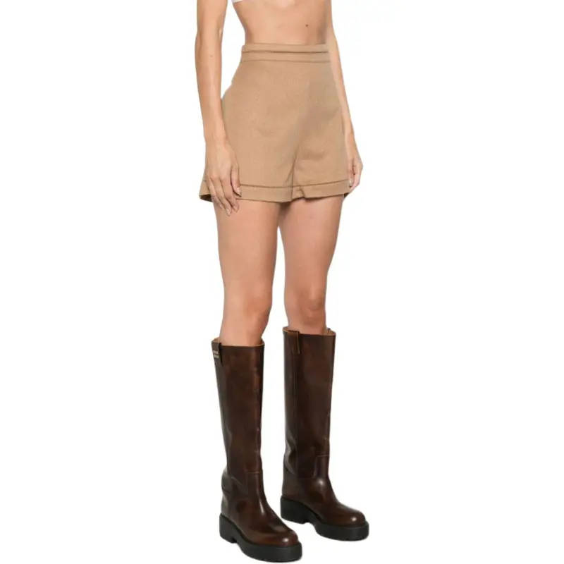 MaxMara Adagio High Waist Knitted Shorts-4