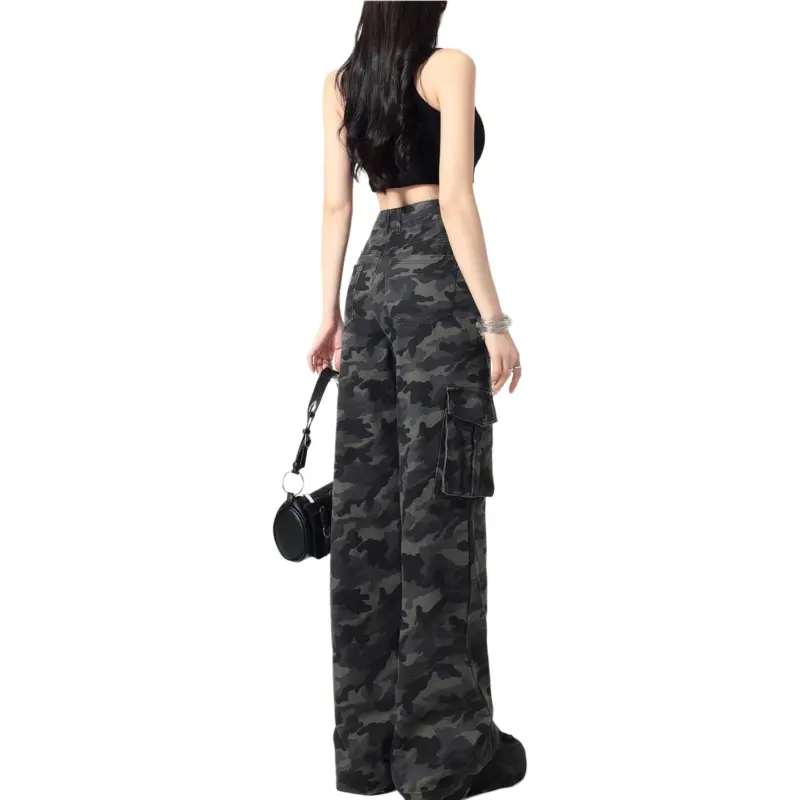 Concubine Zhu Jeans Women's Camouflage-4