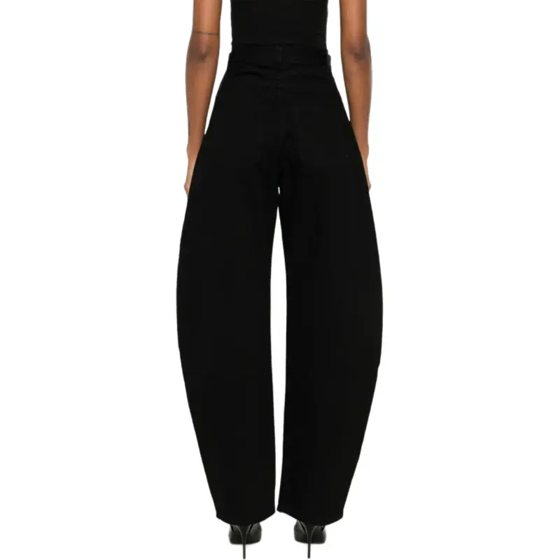 Alaia High Waist Round Jeans-3