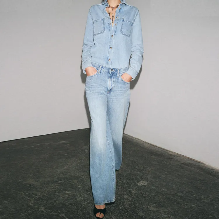 ZARA ZW Series Jeans Women's Blue-2