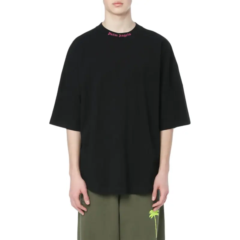 PALM ANGELS Doubled Logo Over Tee-4