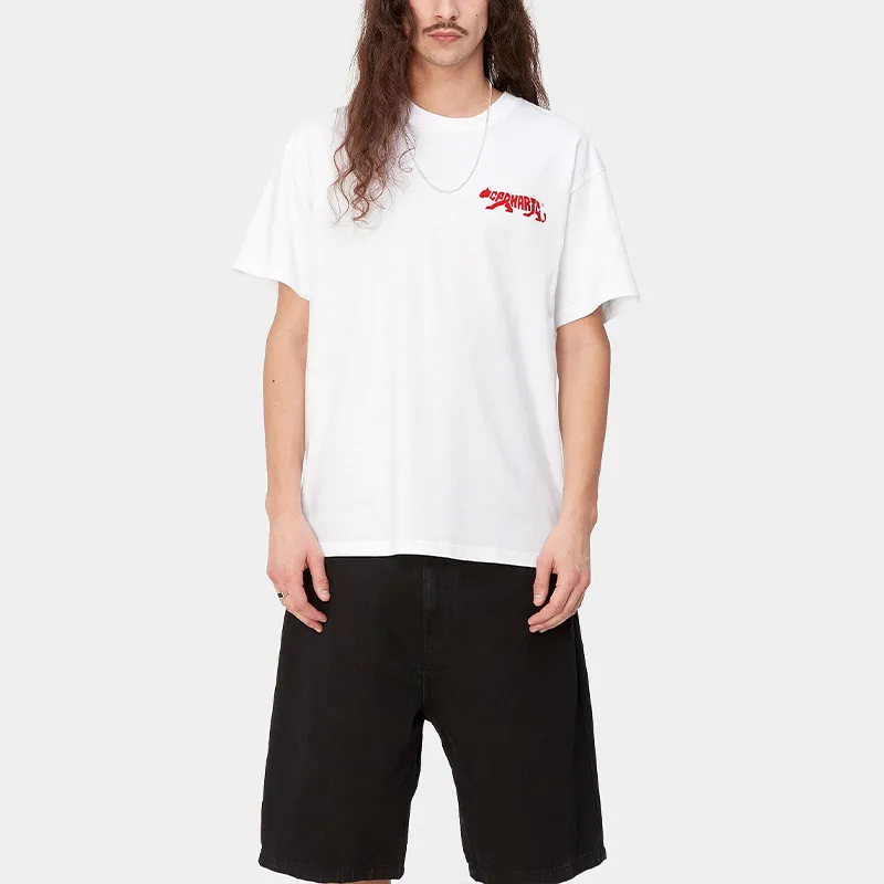 Carhartt WIP SS24 S/S Rocky T Shirt T Shirt Men's White-2